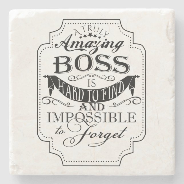 Boss Appreciation desk gift  Coaster (Front)