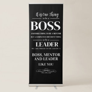 Boss appreciation week card retractable banner