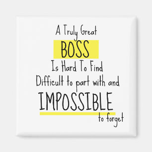 Boss Appreciation Week Thank You Gift Magnet