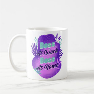 Boss At Work Boss At Home Working Mum T-shirt Coffee Mug