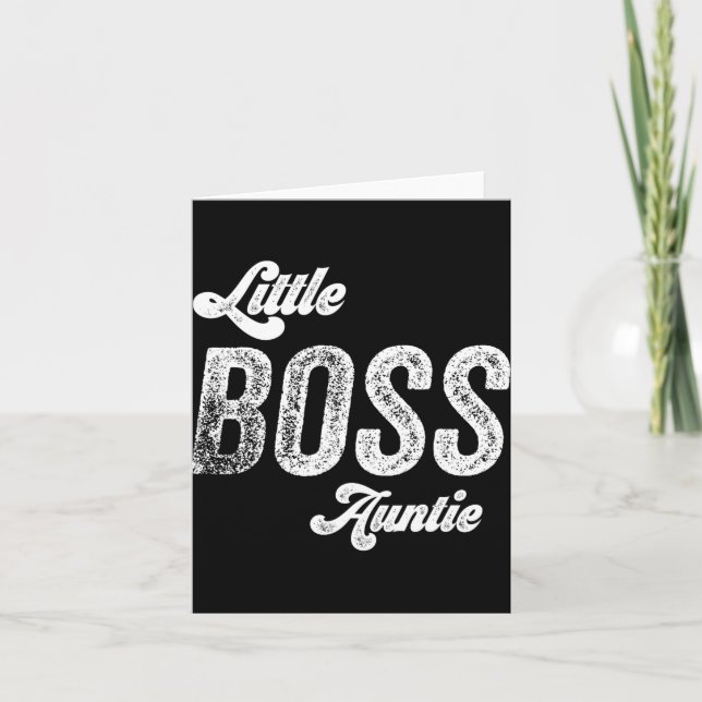 Boss Auntie Baby Mothers Day  Card (Front)