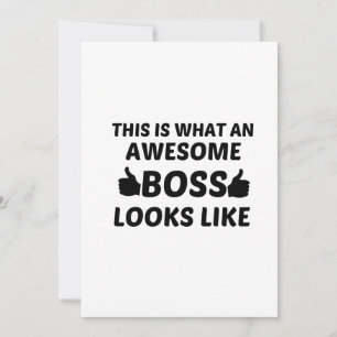 BOSS AWESOME THANK YOU CARD
