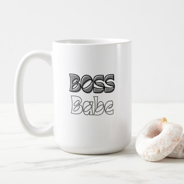 Boss Babe 15 oz. Classic  Coffee Mug (With Donut)
