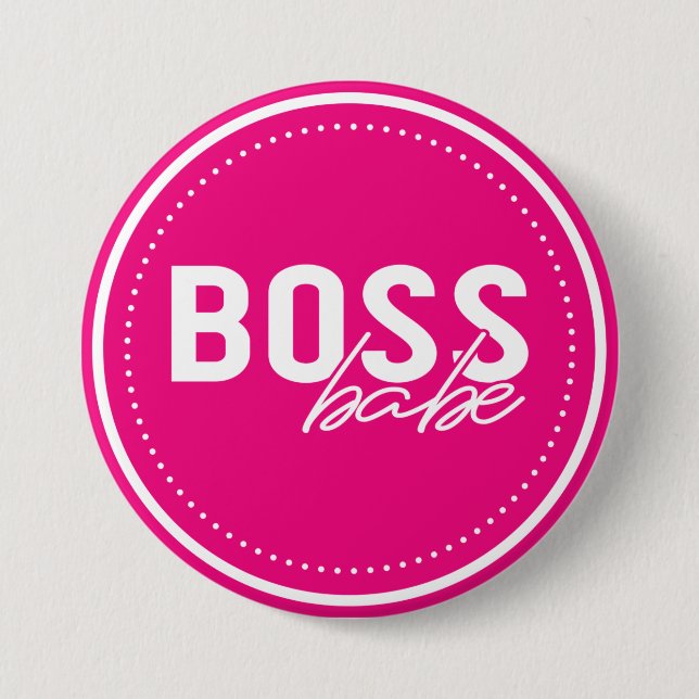 Boss Babe 7.5 Cm Round Badge (Front)