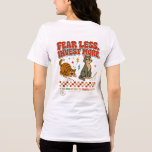 Boss Babe Cat Investor Fear Less Invest More Women Tri-Blend Shirt