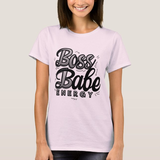 Boss Babe Energy Retro Tee (Front)
