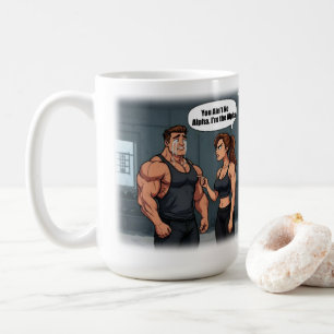 Boss Babe Funny Fitness Humour T-Shirt, Alpha Fema Coffee Mug