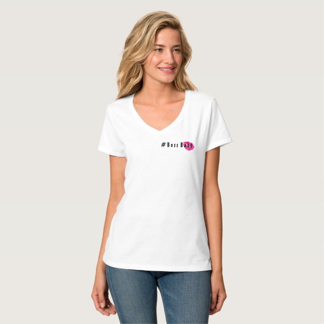 #Boss Babe Kiss T-Shirt (Front Full)