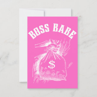 Boss Babe Thank You Card