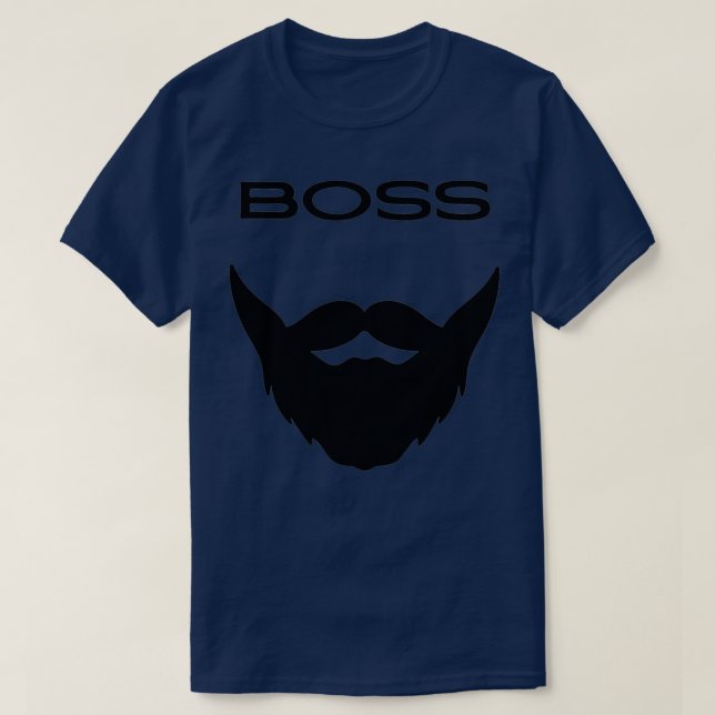 Boss Beard Bearded Men 2 T-Shirt (Design Front)