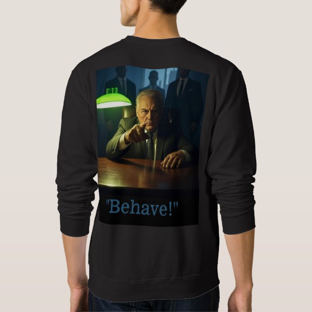 Boss behave men black sweatshirt back (Back)