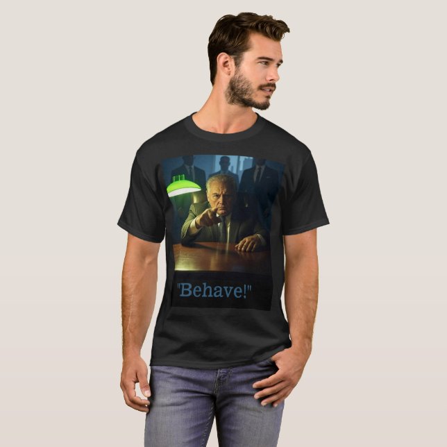 Boss behave men black T-shirt (Front Full)