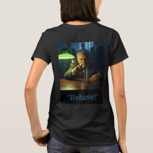 Boss behave women black T-shirt back
