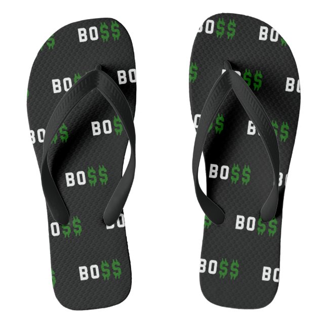 Boss, Bo$$ Flip Flops (Footbed)