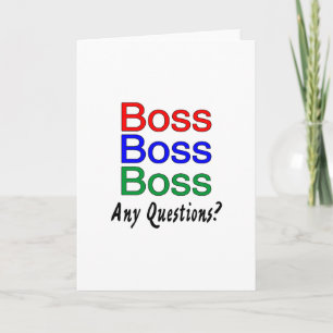 Boss Boss Boss Holiday Card