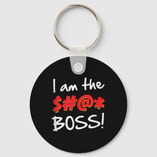 Boss, Bosses Humour Quote Graphic Gag Gift Key Ring