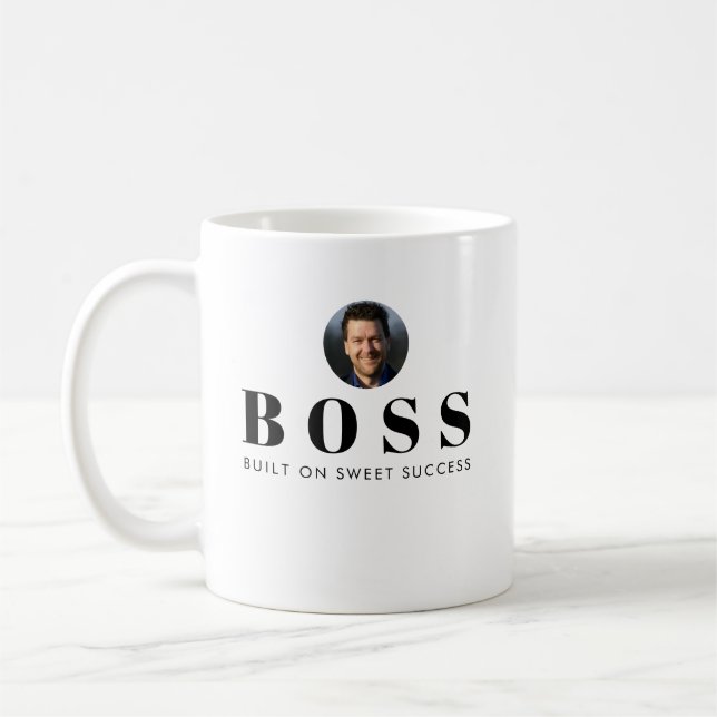 BOSS: Built on Sweet Success Mug – Funny Boss Gift (Left)