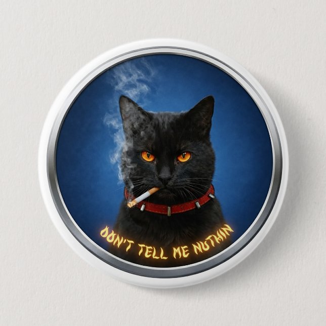 Boss Cat Large Badge (Front)
