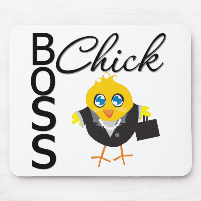 Boss Chick Mouse Mat (Front)