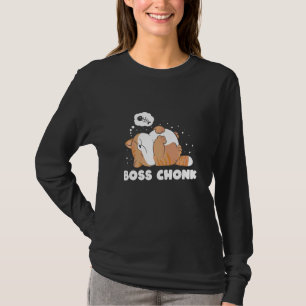 Boss Chonk Lazy Sleeping Cat Meme T-Shirt