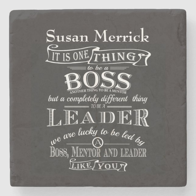Boss coaster desk gift (Front)
