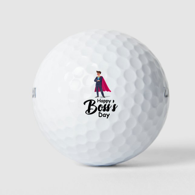 Boss Day Employee Appreciation  Golf Balls (Front)