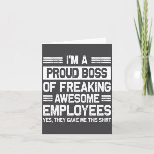 Boss Day Employee Appreciation Office Funny Boss Card