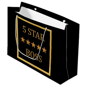 Boss Day Five Star Boss LGB Large Gift Bag