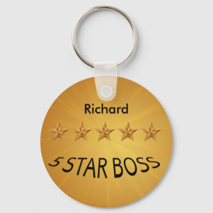 Boss Day Five Star Custom  STD Key Ring