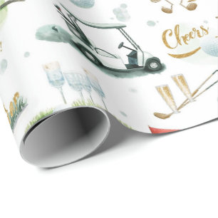 Boss Day for golfer Wrapping Paper