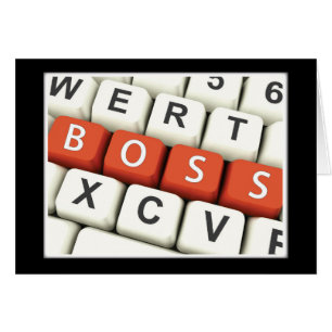 Boss Day, Red Boss in Computer Keyboard