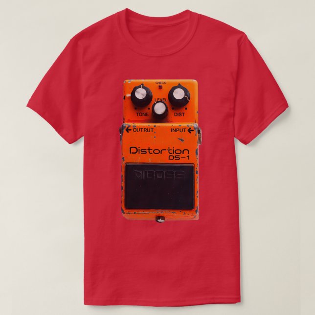 Boss DS1 Distortion Guitar Pedal Vintage  T-Shirt (Design Front)