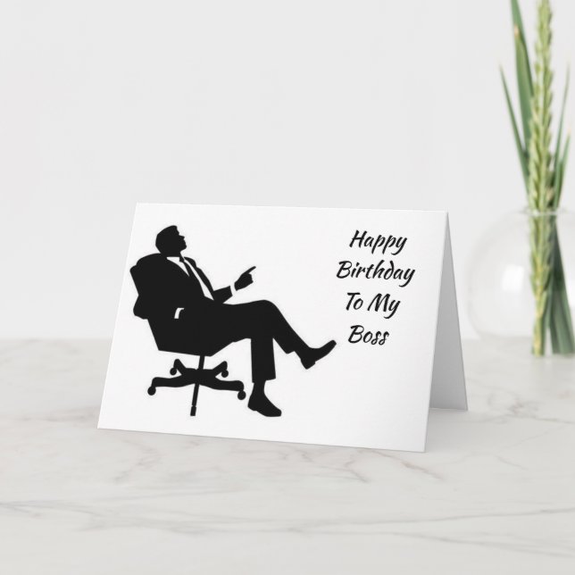 *BOSS* ENJOY YOUR BIRTHDAY  CARD (Front)