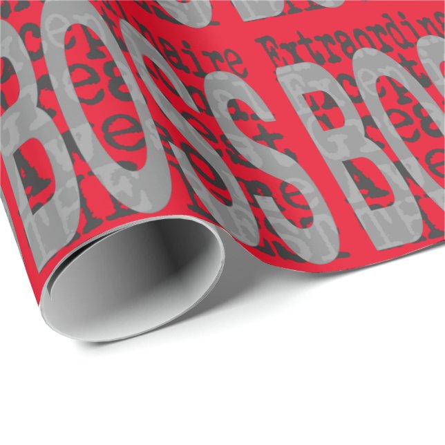 Boss Extraordinaire Wrapping Paper (Roll Corner)
