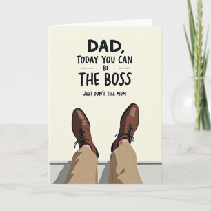 Boss Fathers Day Art Print Card