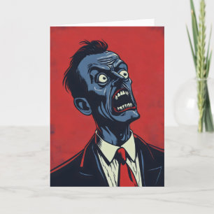 Boss Funny Creepy Horror Holiday Card