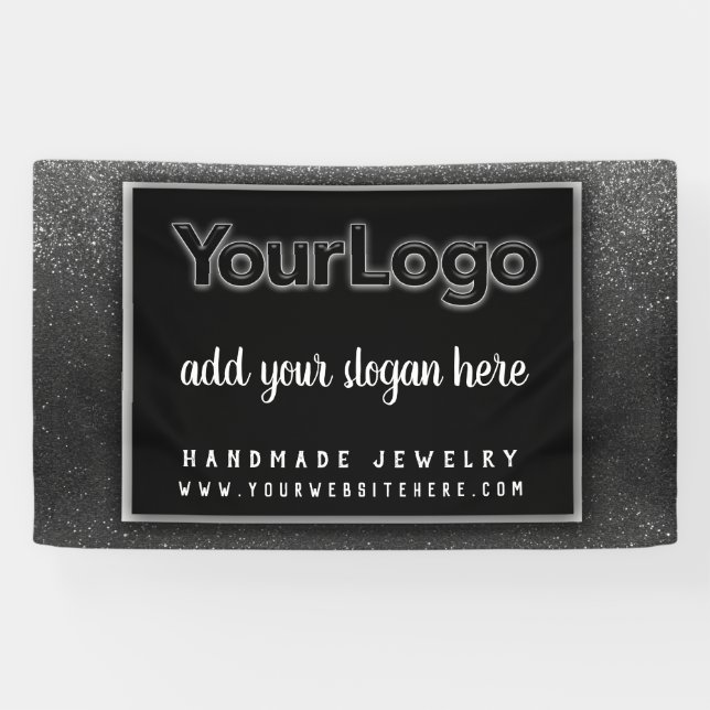 Boss Glitter Professional Corporate Business Logo  Banner (Horizontal)