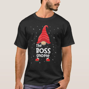 Boss Gnome Family Matching Christmas Funny Pajama T-Shirt