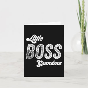 Boss Grandma Baby Mothers Day Card