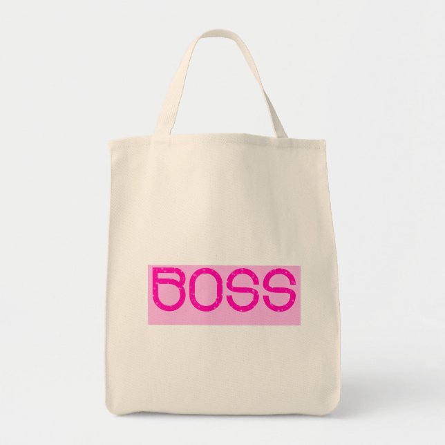Boss Grocery Tote Bag (Front)