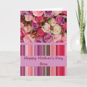 Boss  Happy Mother's Day rose card