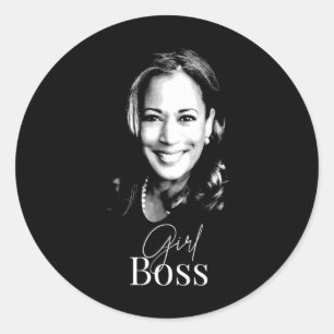 Boss Kamala Harris For Liberal Democrats 1 Classic Round Sticker