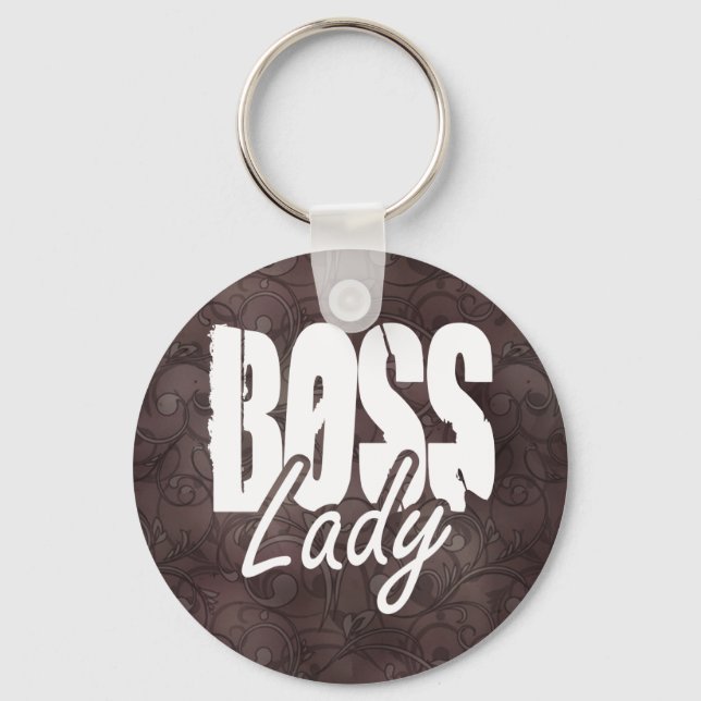 Boss Lady $6.95 Collectable Art Key Chain (Front)
