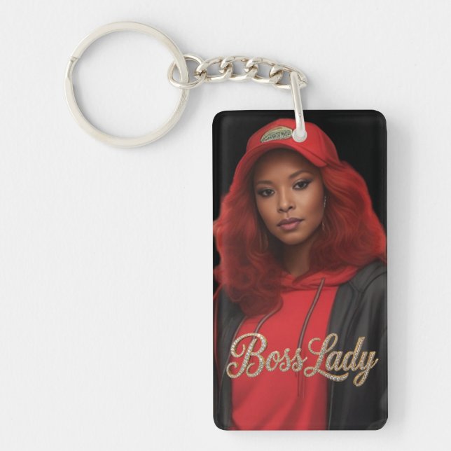 Boss Lady Acrylic Keychain (Front)