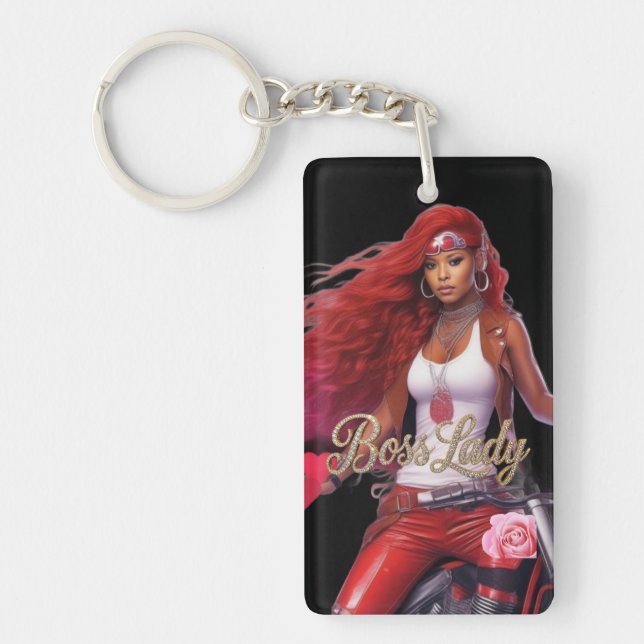 Boss Lady Acrylic Keychain (Front)