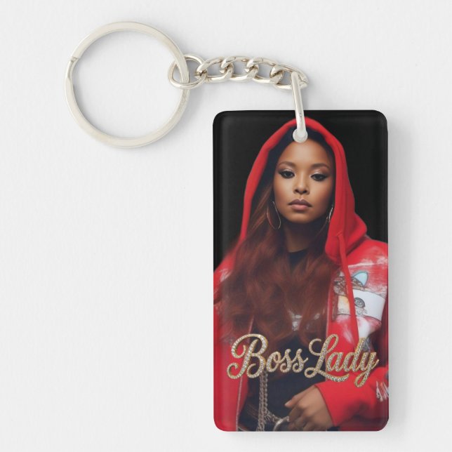 Boss Lady Acrylic Keychain (Front)