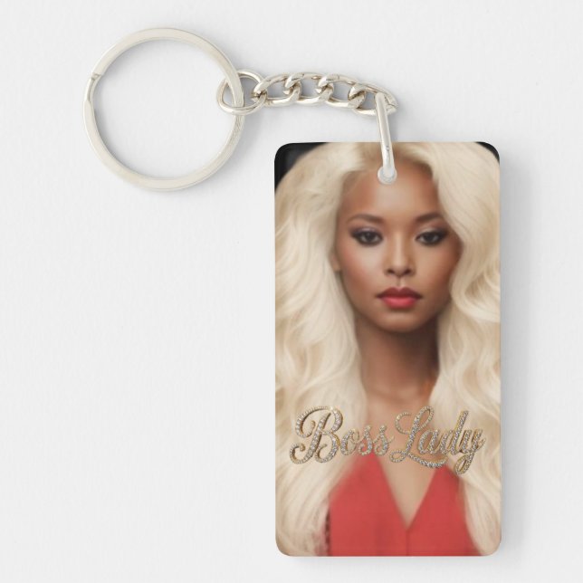 Boss Lady Acrylic Keychain (Front)