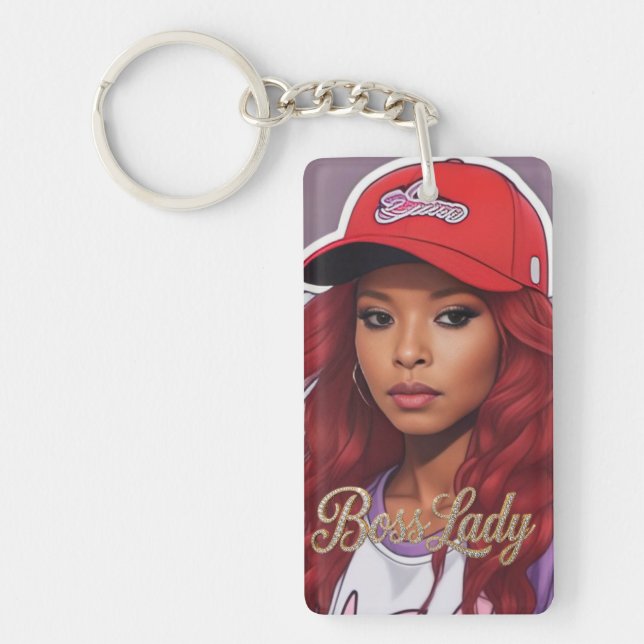 Boss Lady Acrylic Keychain (Front)