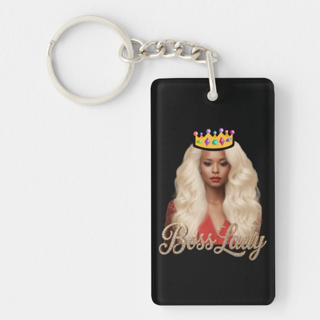 Boss Lady Acrylic Keychain (Front)