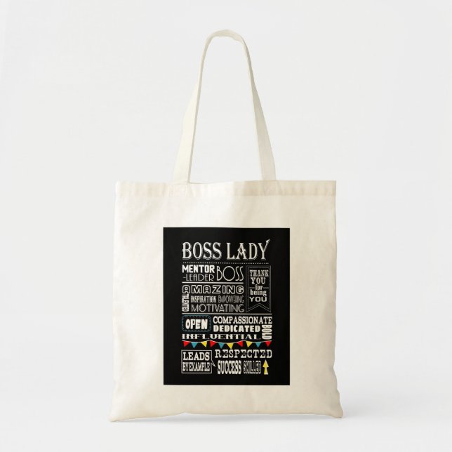 Boss Lady appreciation gift fashion Tote Bag (Front)